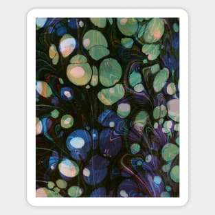 Abstract Marbling Pattern Magnet